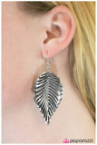 Paparazzi "I Cant BeLEAF My Eyes" Silver Necklace & Earring Set Paparazzi Jewelry