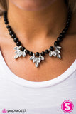 Paparazzi "Ice Crystals" Black Necklace & Earring Set Paparazzi Jewelry