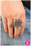 Paparazzi "Ice Princess - Pink" ring Paparazzi Jewelry
