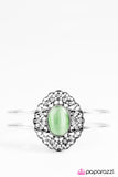 Paparazzi "Icy Icing" Green Bracelet Paparazzi Jewelry