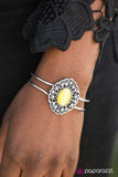 Paparazzi "Icy Icing" Yellow Bracelet Paparazzi Jewelry