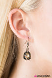 Paparazzi "I Dont Cry, I Sparkle" Brass Earrings Paparazzi Jewelry