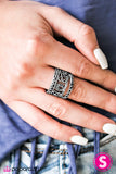 Paparazzi "I Feel REFINED - Black" ring Paparazzi Jewelry