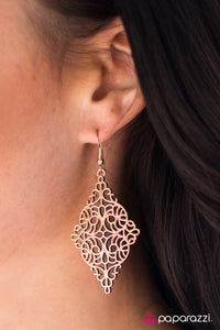 Paparazzi "I FILIGREE Like Dancing - Copper" earring Paparazzi Jewelry