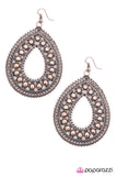 Paparazzi "If Its Not Baroque..." Copper Earrings Paparazzi Jewelry