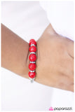 Paparazzi "If I Were A Rich Girl - Red" bracelet Paparazzi Jewelry