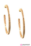 Paparazzi "If Looks Could Kill... - Gold" earring Paparazzi Jewelry