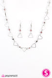 Paparazzi "If You Wanna Be My Lover" Pink Necklace & Earring Set Paparazzi Jewelry