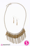 Paparazzi "I Got It From My Mama" Brass Necklace & Earring Set Paparazzi Jewelry