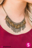 Paparazzi "I Got It From My Mama" Brass Necklace & Earring Set Paparazzi Jewelry