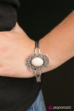 Paparazzi "I Have Mountains To Climb - White" bracelet Paparazzi Jewelry