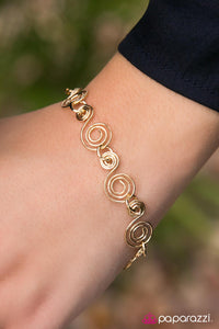 Paparazzi "I Just Want To Spin - Gold" bracelet Paparazzi Jewelry