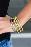 Paparazzi "Get A WILDLIFE!" Yellow Bracelet Paparazzi Jewelry