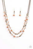 Paparazzi "Ill Always BEAD There" Brass Necklace & Earring Set Paparazzi Jewelry