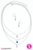 Paparazzi "Ill Be BRIGHT With You" Blue Necklace & Earring Set Paparazzi Jewelry