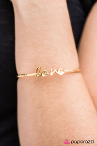 Paparazzi "I Love It - Gold" bracelet Paparazzi Jewelry