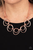 Paparazzi "Asymmetrical Adornment" Copper Necklace & Earring Set Paparazzi Jewelry