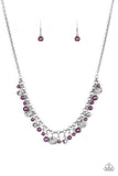 Paparazzi "Coastal Cache" Purple Necklace & Earring Set Paparazzi Jewelry