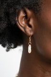 Paparazzi "BEACHfront And Center" Gold Necklace & Earring Set Paparazzi Jewelry
