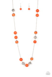 Paparazzi "Fruity Fashion" Orange Necklace & Earring Set Paparazzi Jewelry