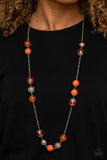 Paparazzi "Fruity Fashion" Orange Necklace & Earring Set Paparazzi Jewelry