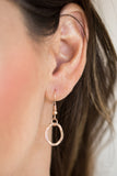 Paparazzi "Millennial Minimalist" Rose Gold Necklace & Earring Set Paparazzi Jewelry