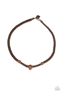 Paparazzi "Maui Beach" Brown Mens Necklace Unisex Paparazzi Jewelry