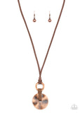 Paparazzi "Nautical Nomad" Copper Necklace & Earring Set Paparazzi Jewelry