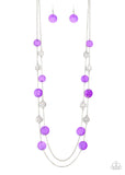 Paparazzi "Ocean Soul" Purple Necklace & Earring Set Paparazzi Jewelry