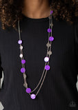 Paparazzi "Ocean Soul" Purple Necklace & Earring Set Paparazzi Jewelry