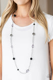 Paparazzi "Only For Special Occasions" Black Necklace & Earring Set Paparazzi Jewelry