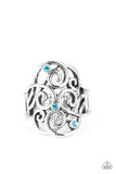 Paparazzi "Frill Out" Blue Ring Paparazzi Jewelry