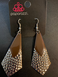 Paparazzi "Mermaid Melody" Brown Earrings Paparazzi Jewelry