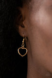 Paparazzi "Hearty Hearts" Gold Necklace & Earring Set Paparazzi Jewelry