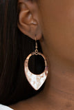 Paparazzi "Instinctively Industrial" Copper Earrings Paparazzi Jewelry