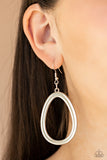 Paparazzi "Casual Curves" Silver Earrings Paparazzi Jewelry