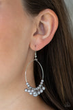 Paparazzi VINTAGE VAULT "The PEARL-fectionist" Silver Earrings Paparazzi Jewelry