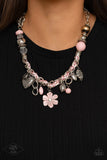 Paparazzi "Charmed, I am Sure" Pink Necklace & Earring Set Paparazzi Jewelry