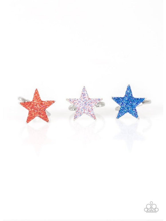 Girl's Starlet Shimmer 10 for 10 Multi Star 183XX Rings Paparazzi Jewelry
