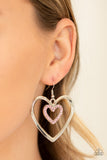 Paparazzi “Heart Candy Couture” Pink Earrings Paparazzi Jewelry