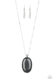 Paparazzi "Stone Stampede" Black Necklace & Earring Set Paparazzi Jewelry