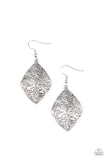 Paparazzi "Flauntable Florals" Silver Earrings Paparazzi Jewelry