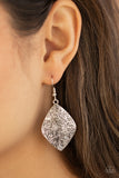 Paparazzi "Flauntable Florals" Silver Earrings Paparazzi Jewelry