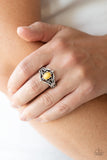 Paparazzi "Posh Pop" Yellow Ring Paparazzi Jewelry