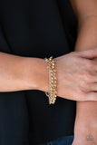 Paparazzi "Cash Confidence" Gold Bracelet Paparazzi Jewelry