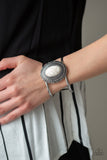 Paparazzi "Extra EMPRESS-ive" White Bracelet Paparazzi Jewelry