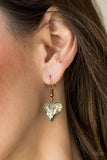 Paparazzi "Princeton Princess" Brass Necklace & Earring Set Paparazzi Jewelry