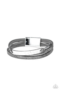 Paparazzi "High Strung Style" Silver Magnetic Bracelet Paparazzi Jewelry