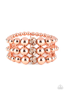 Paparazzi "Icing On The Top" Copper Bracelet Paparazzi Jewelry