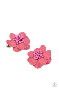Paparazzi "Look At Her GROW!" Pink Hair Clips Paparazzi Jewelry
